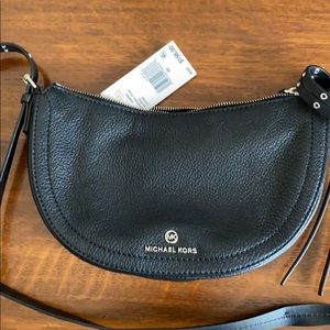 Michael Kors Camden Crossbody with Silver Hardware